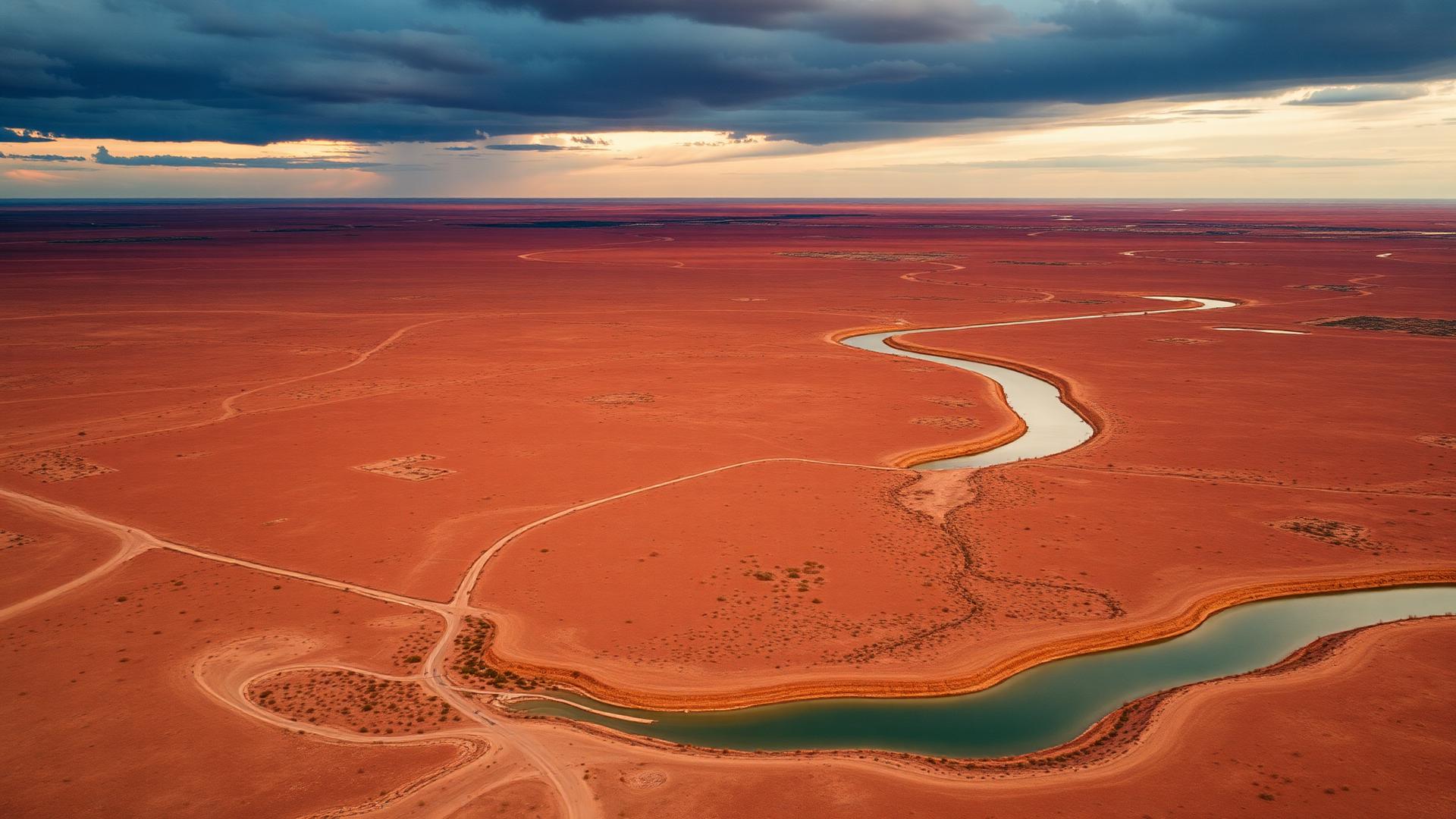 Aerial view of the West Texas landscape near the proposed Lake 7 site
